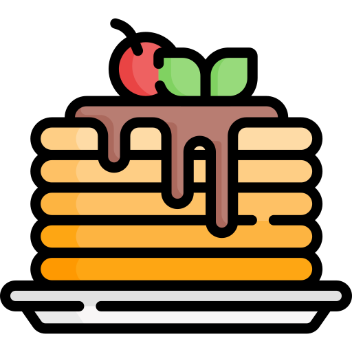 pancakes stack icon by Freepix